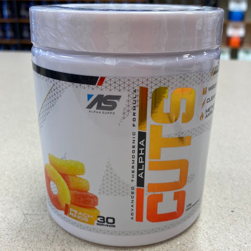 Alpha Supps Alpha Cuts Thermogenic Formula Peach Rings 30 Servings