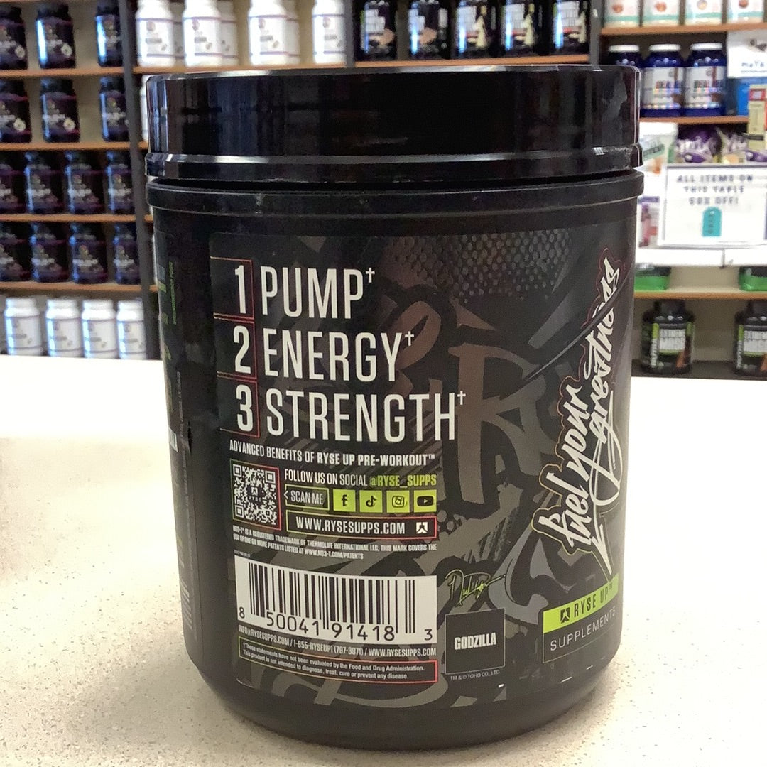 RYSE Godzilla Strawberry Kiwi Semper Fi Nutrition