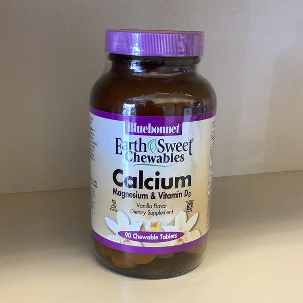 Bluebonnet Nutrition Vanilla Chewables Calcium Magnesium & Vitamin D3