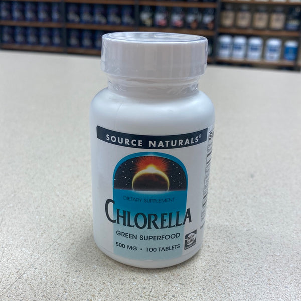 Source Naturals Chlorella Green Superfood 500mg 100 Tablets