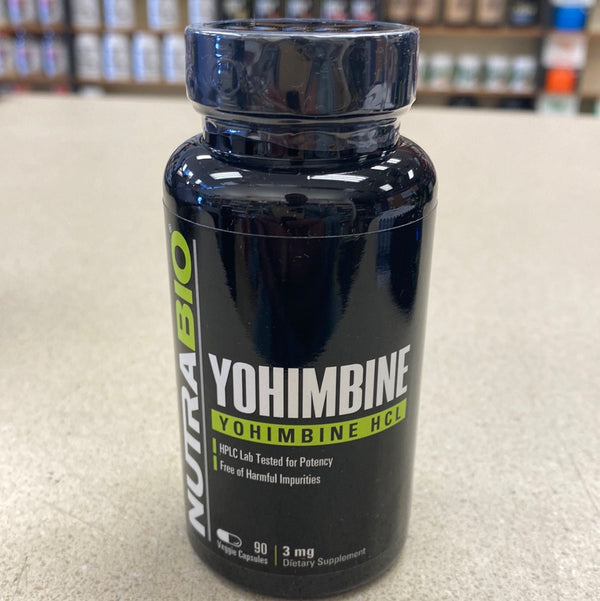 NutraBio Yohimbine HCL 3mg 90 Veggie Caps