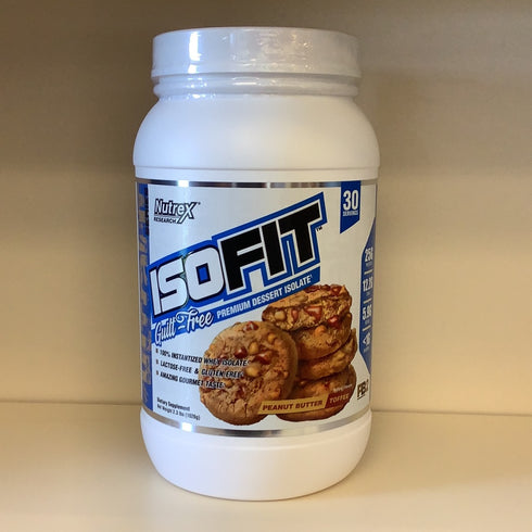 Nutrex IsoFit Isolate Whey Protein 2lb - Peanut Butter Toffee