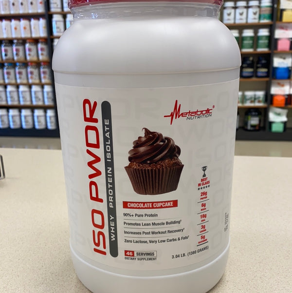 Metabolic Nutrition ISO PWDR Chocolate Cupcake 3lb