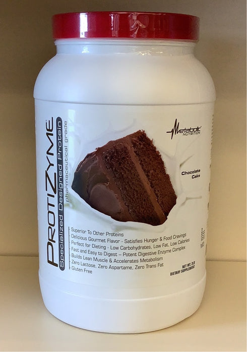 Metabolic Nutrition ProtiZyme Protein 2lb - Chocolate Cake