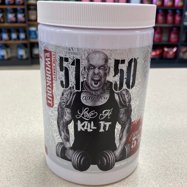 Rich Piana 5% Nutrition 5150 High Stim Pre-Workout Powder | Extreme Energy, Focus, Pumps & Endurance | 400 mg Caffeine, Citrulline, Beta Alanine, N-Acetyl L-Tyrosine | 30 Srvgs (Wildberry)