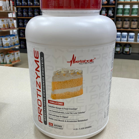 Metabolic Nutrition Protizyme Vanilla Cake 4lbs 52 Serving’s